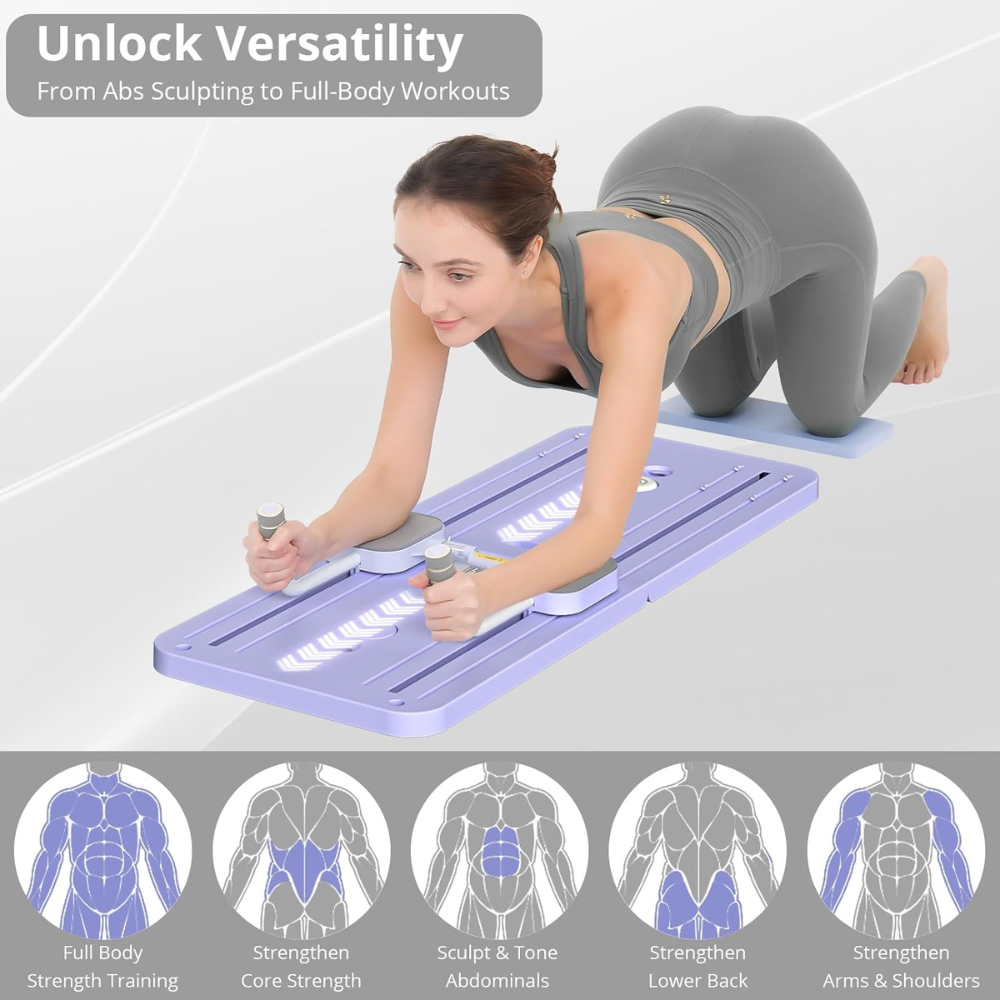 Adjustable Ab Wheel & Sit-Up Board