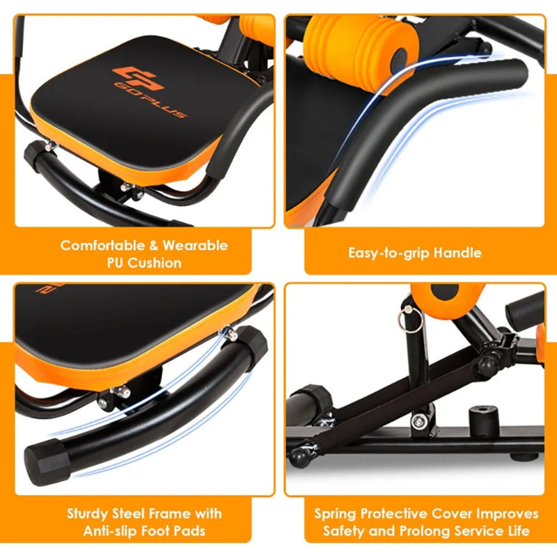 Exercise Equipment, Gym Bench,Gym Sit up Bench,Core Fitness Abdominal Trainer Crunch Exercise Bench Machine