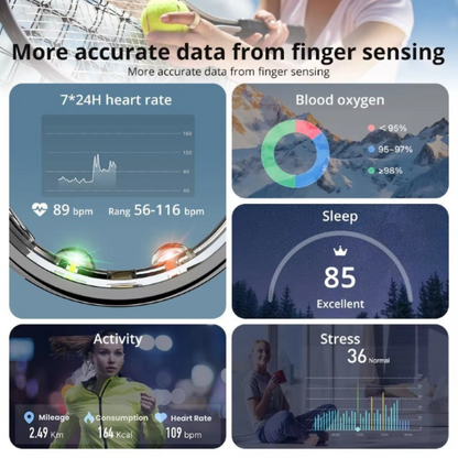 R10 Smart Ring with Charging Case