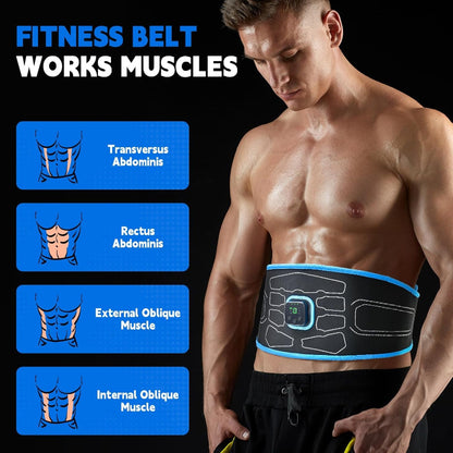 Ab Stimulator Belt- Fitness Belt Is Indicated for the Improvement of Muscle Tone, for Strengthening of Muscles