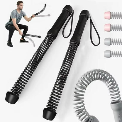 2Pcs Unisex Cordless Battle Rope Multifunctional Power Training System Arm Strength Home Gym Equipment for Full Body Workout
