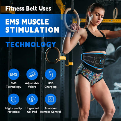 Ab Stimulator Belt- Fitness Belt Is Indicated for the Improvement of Muscle Tone, for Strengthening of Muscles